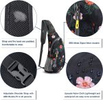 G4Free Sling Bags Men Shoulder Backpack Small Cross Body Chest Sling Backpack (Black) - Image 4